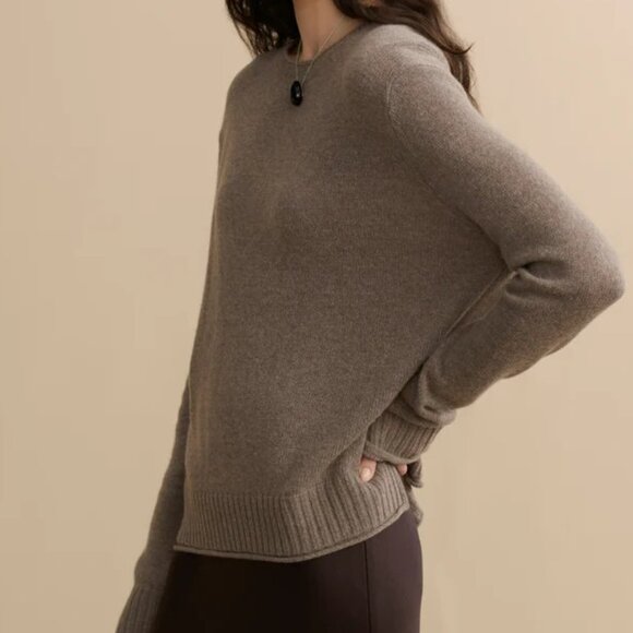Jenni Kayne Everyday Sweater in Taupe - Size Large - Picture 2 of 3